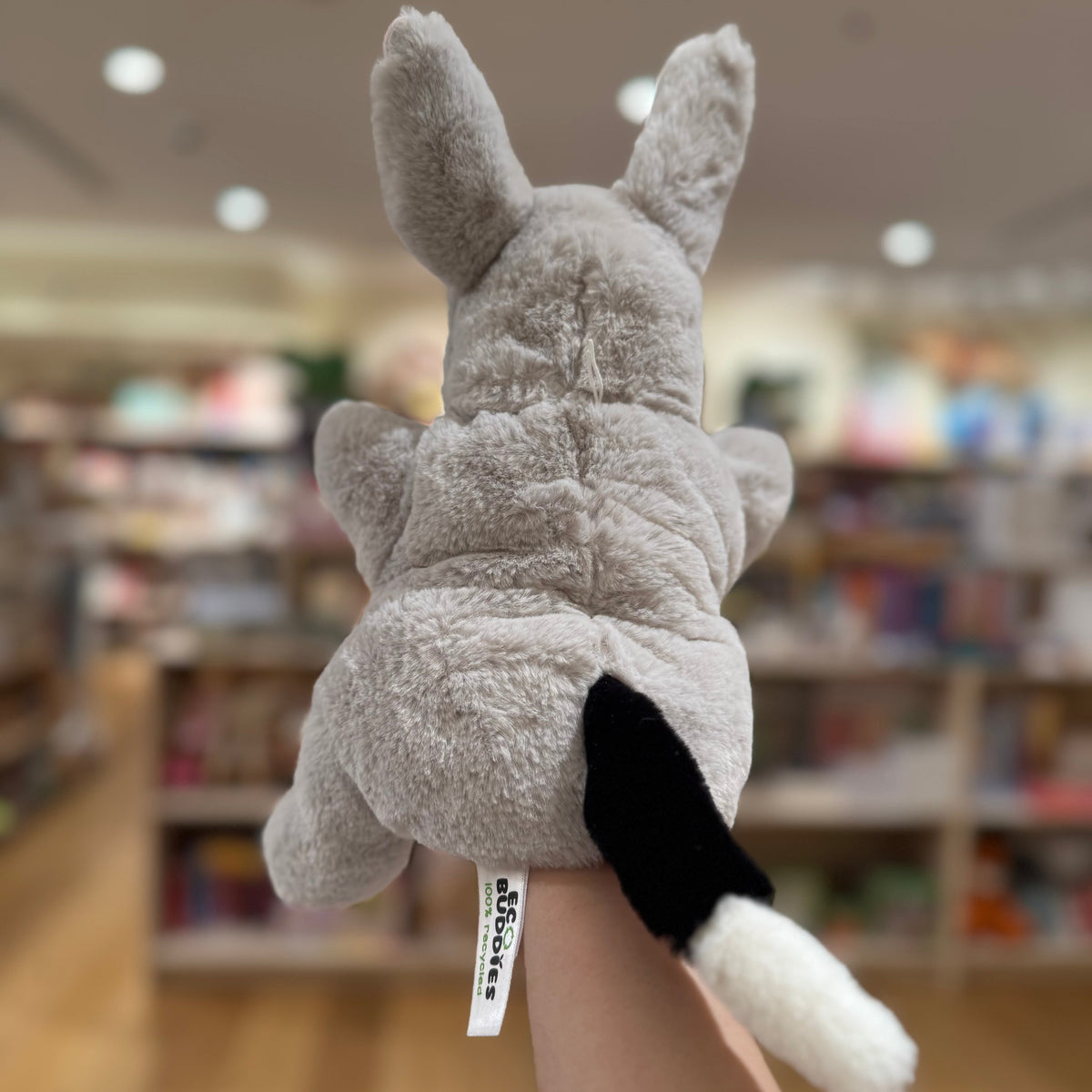 Eco Bilby Hand Puppet 25cm By Eco Buddies Pretend and Imaginative Play Plush Toys 3yrs+