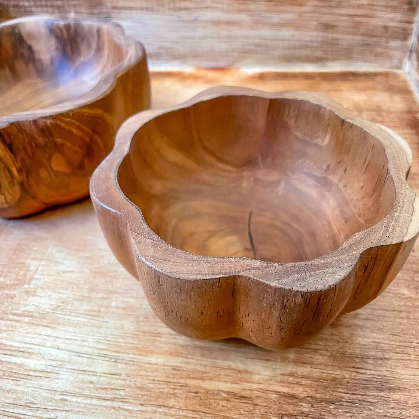 Papoose Wooden Daisy Bowl Set of 2 Nature Play Tools Sensory Toys Best Seller 3yrs+