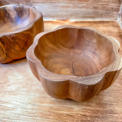 Papoose Wooden Daisy Bowl Set of 2 Nature Play Tools Sensory Toys Best Seller 3yrs+