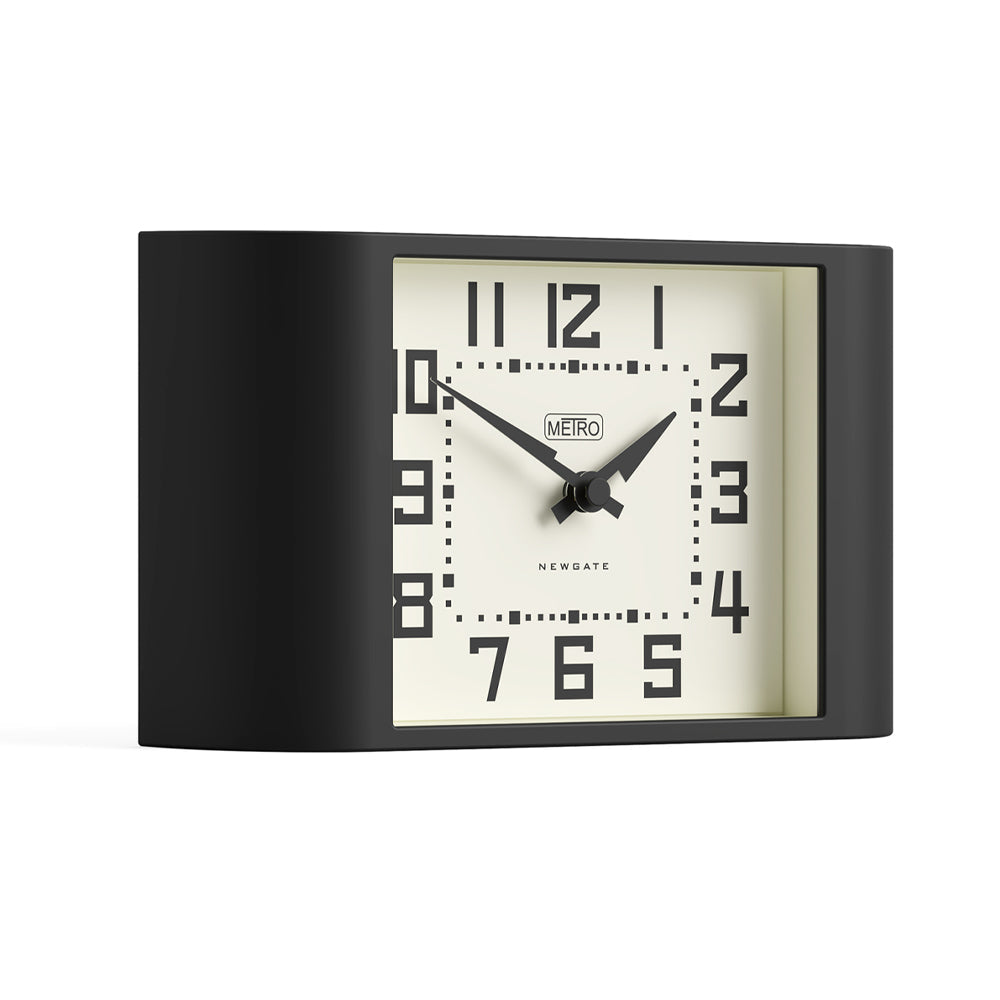 Newgate Mini Metro Mantel Clock-Black