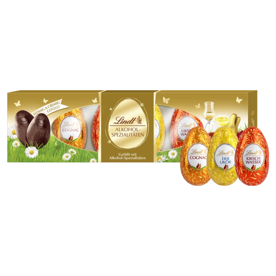 Lindt Liqueur Chocolate Eggs Assortment 108g