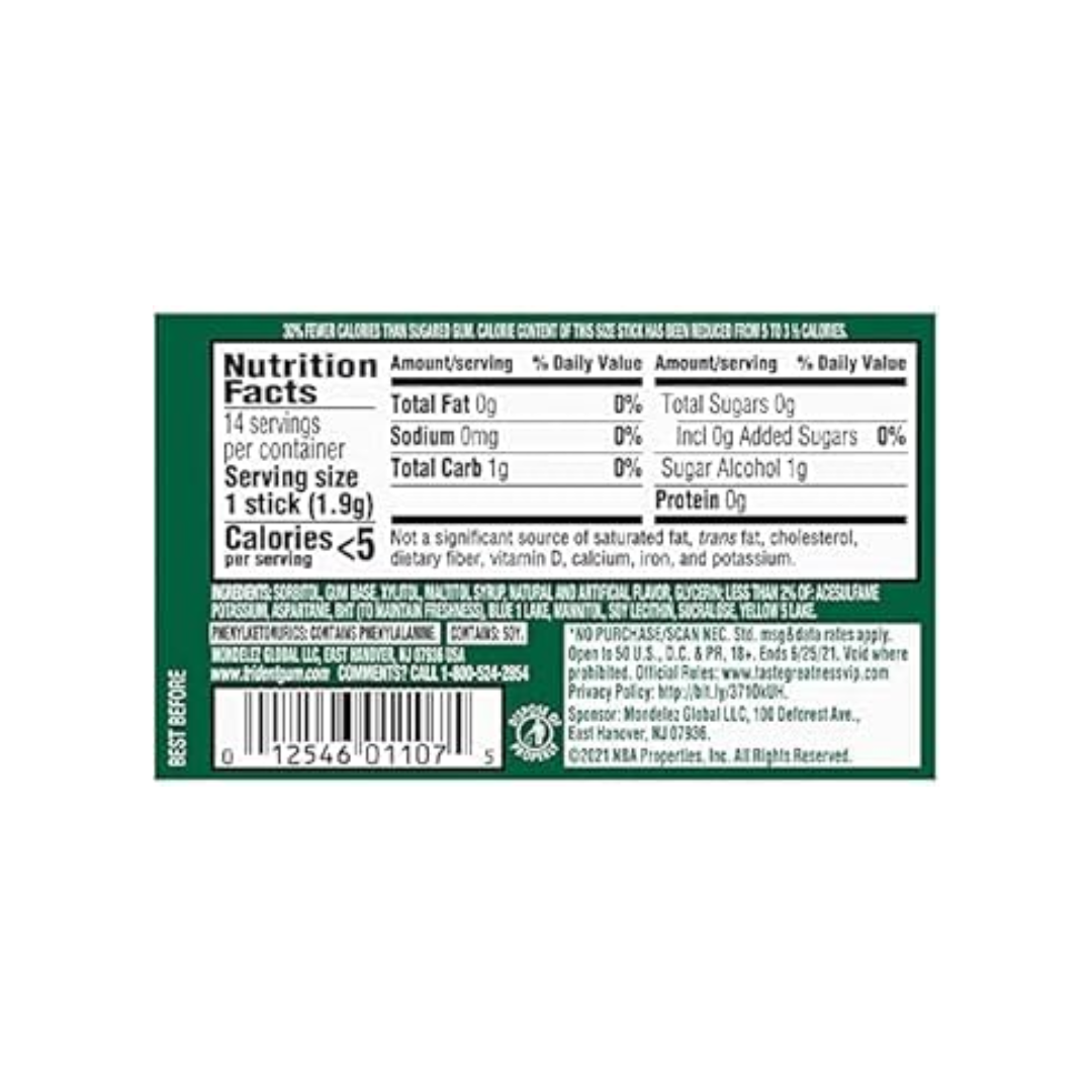 Dentyne Ice Spearmint Sugar Free Gum