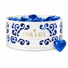 Milk Chocolate Pink Lady Hearts 8g (Blue) - 1kg