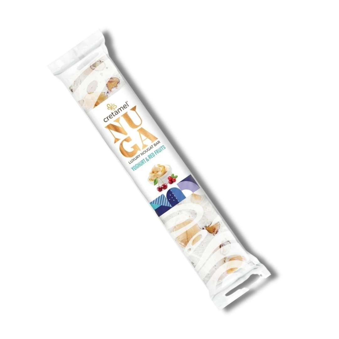 Cretamel NUGA Luxury Nougat Bar Yoghurt & Red Fruits - 70g