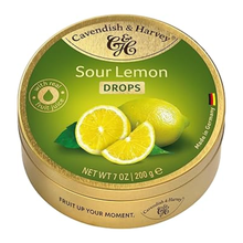 Cavendish & Harvey Travel Tin - Sour Lemon Drops 200g
