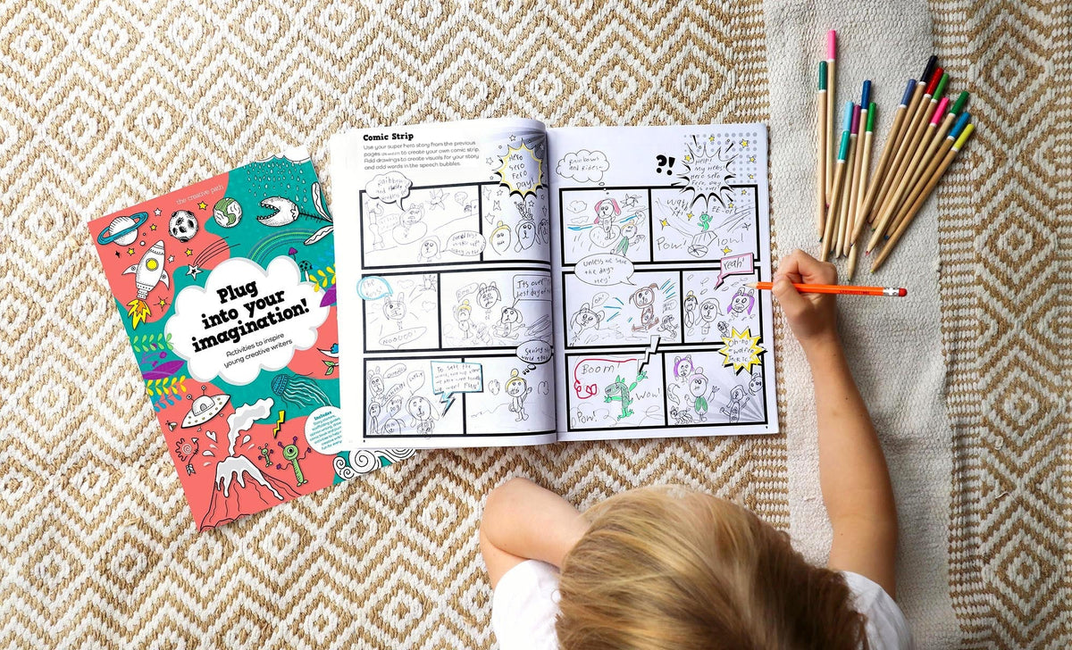 Plug into Your Imagination Activity Interactive Book Inspiring Young Creative Writers Reviewed by primary school teachers Australia 7yrs+
