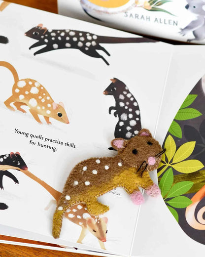 Tara Treasures Felt Jumping Joeys Finger Puppet and Kids Book Set Felt Animals Pretend and Imaginative Play Best Seller 3yrs+