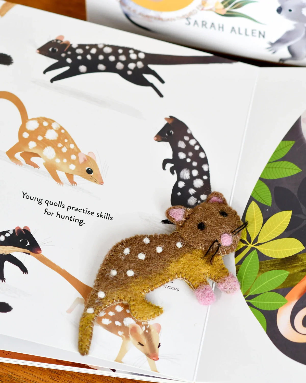 Tara Treasures Felt Jumping Joeys Finger Puppet and Kids Book Set Felt Animals Pretend and Imaginative Play Best Seller 3yrs+