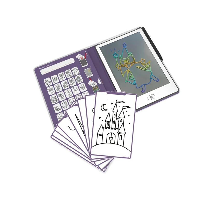 Interactive LCD Tracing Book Tablet 3 Designs KidyDraw-Mini by Kidywolf Travel Toys 4yrs+