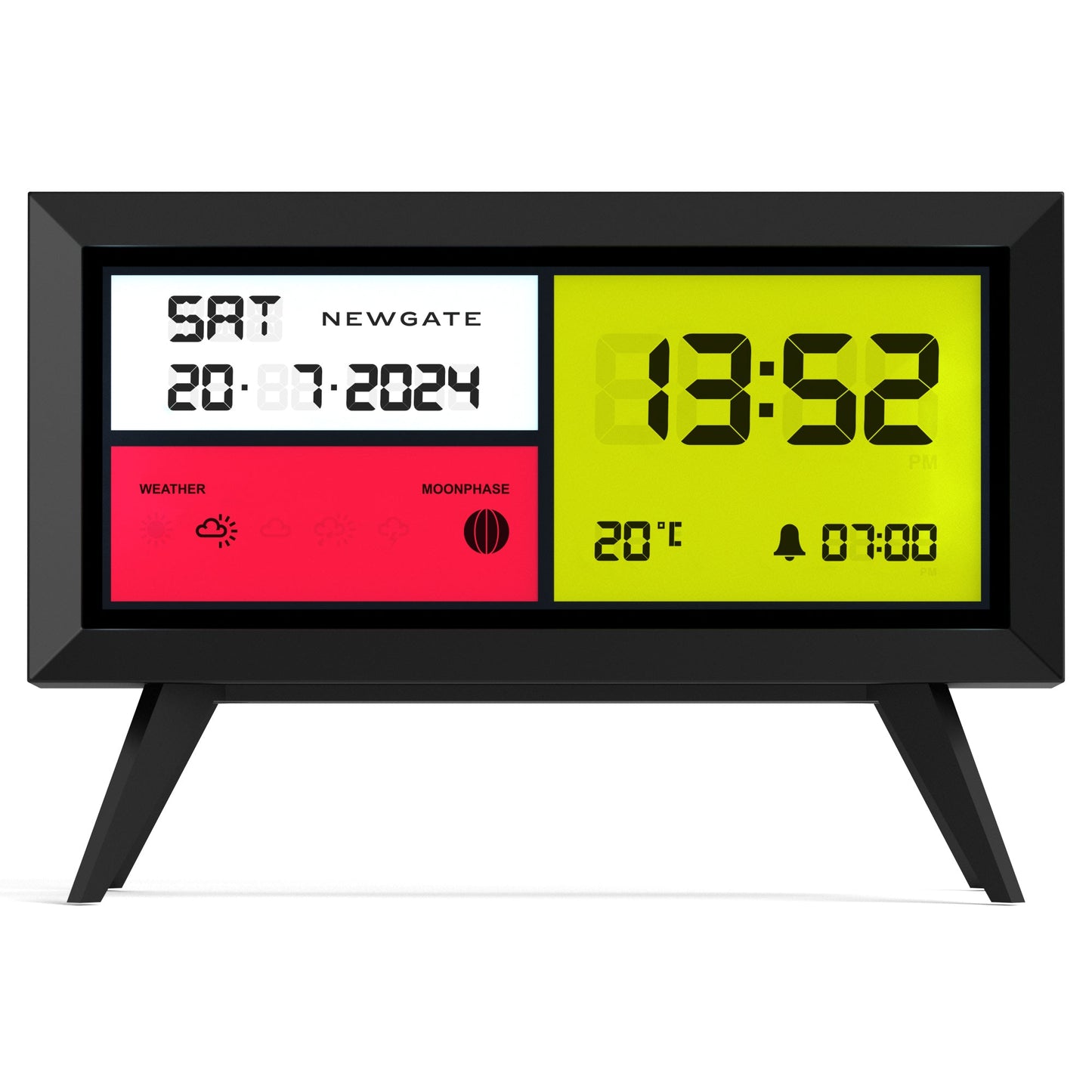 Spectronoma Lcd Alarm Clock Matte Black