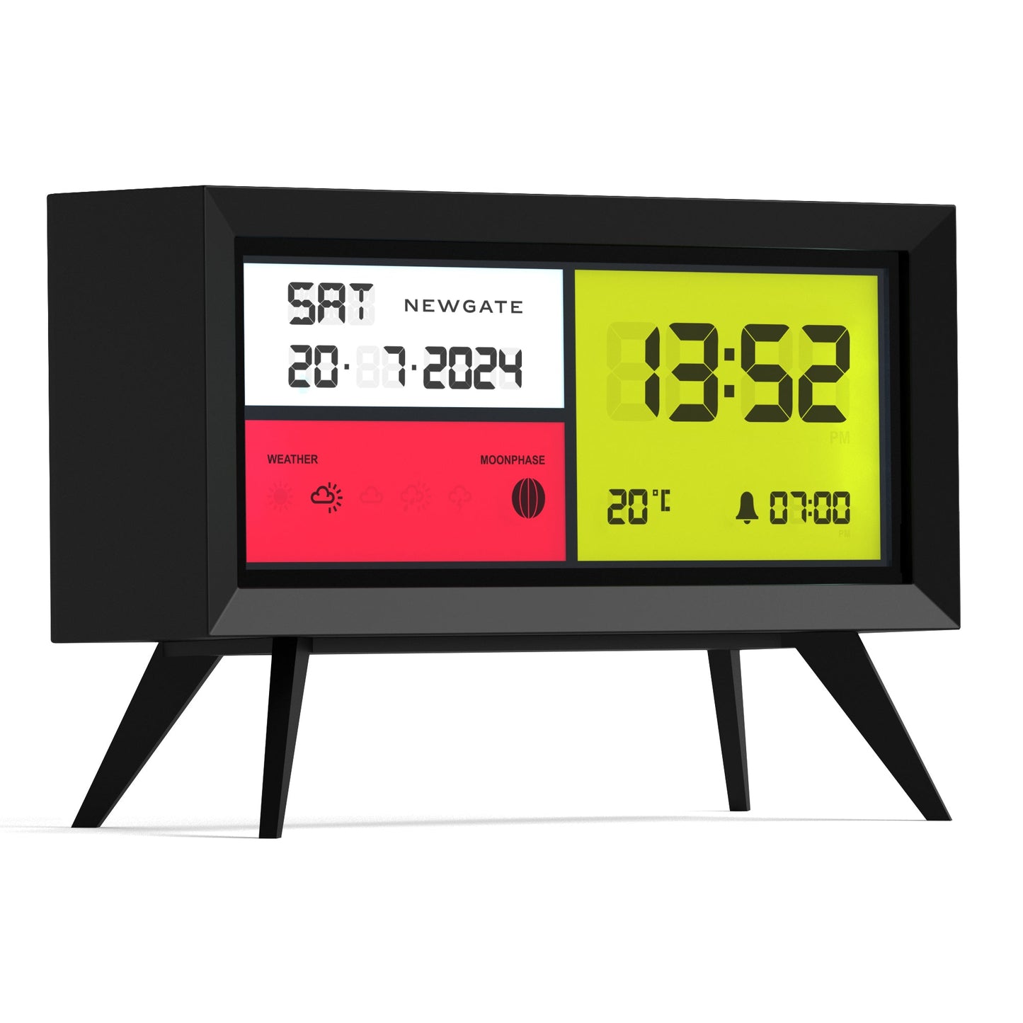 Spectronoma Lcd Alarm Clock Matte Black