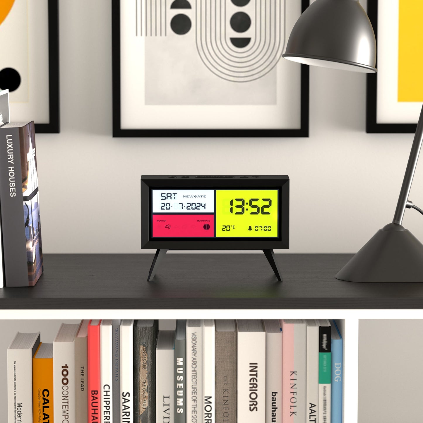 Spectronoma Lcd Alarm Clock Matte Black