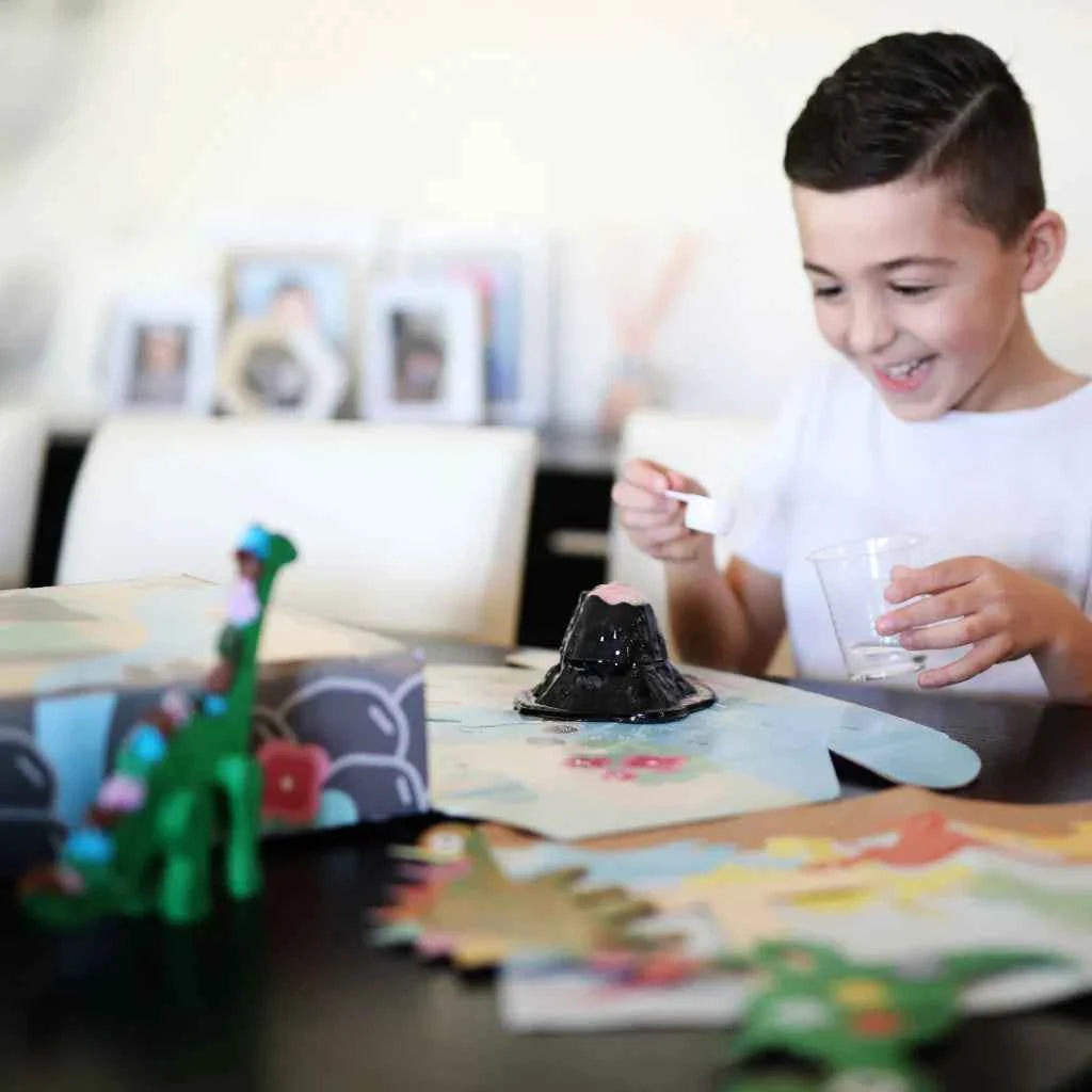 My Creative Box Dinosaur LARGE Craft Activity Box with Volcano Art and Craft for kids Dinosaur and Dragon Theme 4yrs+