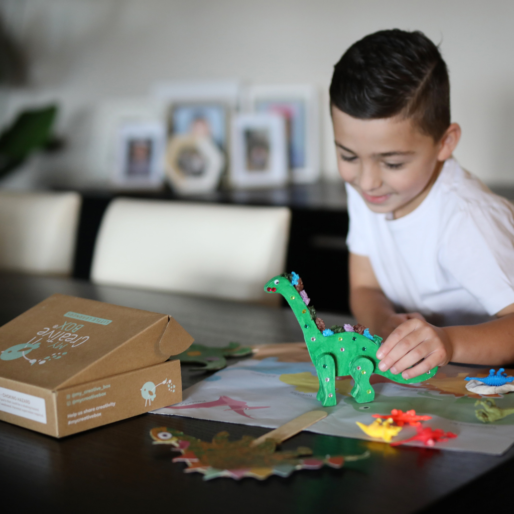 My Creative Box Mini Dinosaurs Craft Activity Kit art and craft for kids Best Seller Gifting Idea for Dinosaur and Dragon Theme 3yrs+