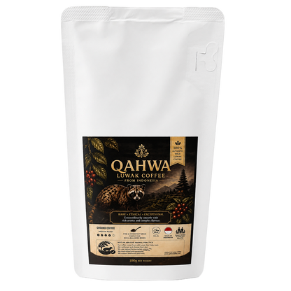 QAHWA Wild Kopi Luwak Arabica Civet Ground Coffee