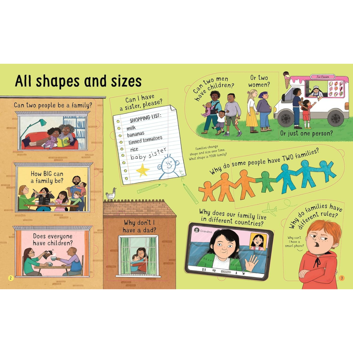 Lift The Flap Questions And Answers About Families (Board Book) by Katie Daynes Kids Activity Book