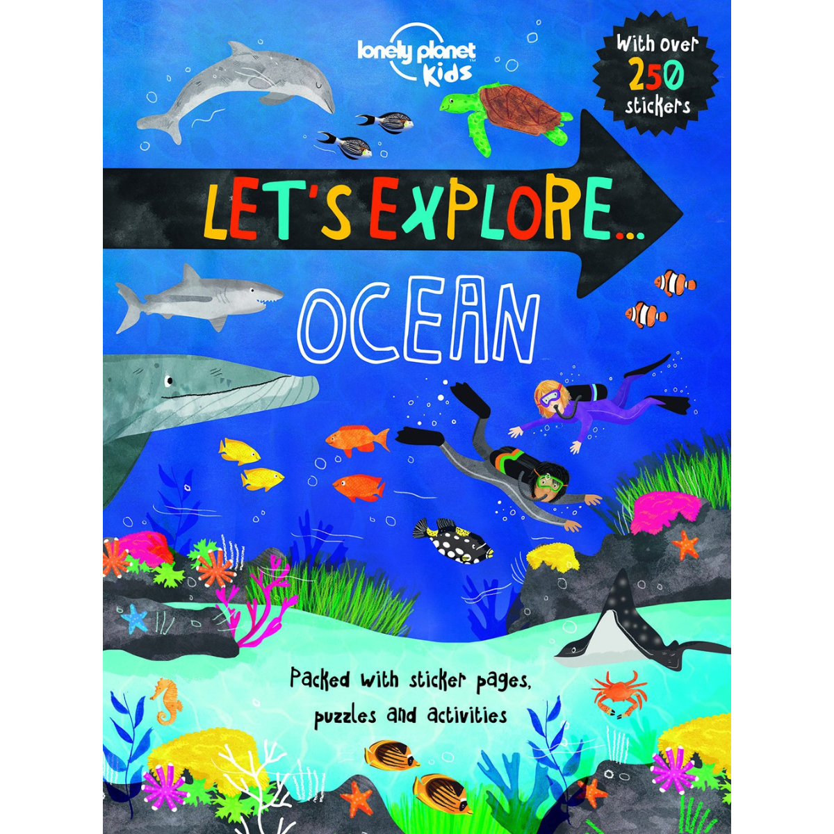 Let's Explore Ocean with 250 Stickers (Paperback) by Lonely Planet Kids Kids Sticker Activity Book Travel Toys