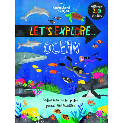 Let's Explore Ocean with 250 Stickers (Paperback) by Lonely Planet Kids Kids Sticker Activity Book Travel Toys