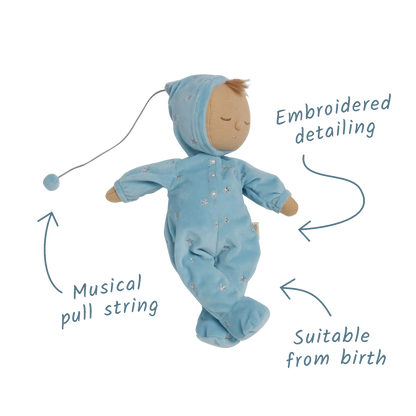 Olli Ella Leo Lullaby Dozy Dinkum BLUE Musical Doll Baby Toddler Plush Toys Baby Gifts Idea Baby Toys 0m+