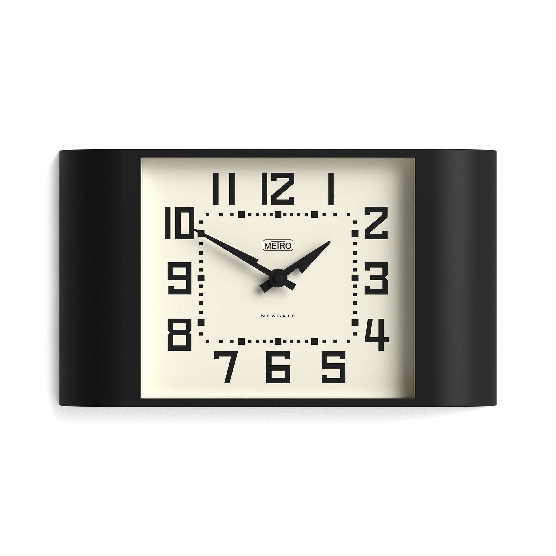 Newgate Metro Wall Clock-Black