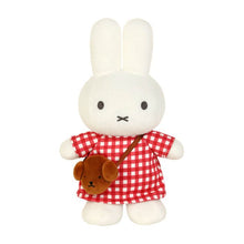 Miffy Soft Toy: Checkered Dress With Snuffy Bag Plush 24cm