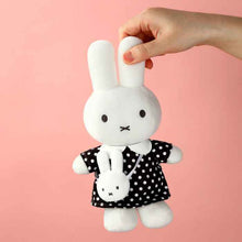 Miffy Plush Black Dot Dress with Miffy Bag 20cm