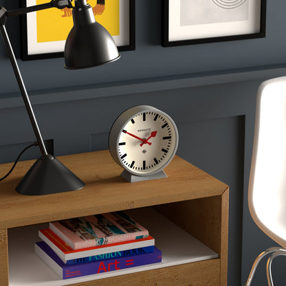 Railway Mantel Clock Posh Grey