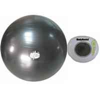 BodyAssist Fitness Ball & Pedometer Starter Bundle Black 75cm
