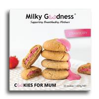 Milky Goodness Strawberry Lactation Cookies 12Pack