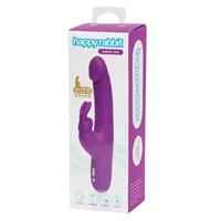 Happy Rabbit Slimline Realistic Rechargeable Rabbit Vibrator Purple 1pc
