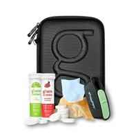 Glucology Classic Black Case + 2 Tubes of Glucochews + 1 Sharps Bin + 1 x 20 Pack Wipes Bundle