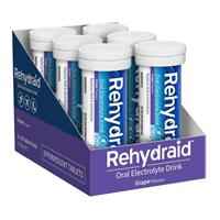 Rehydraid Electrolyte Effervescent Tablets Grape 10x6 Tubes