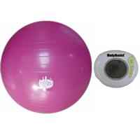BodyAssist Fitness Ball & Pedometer Starter Bundle Pink 55cm
