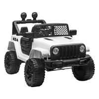 Mazam Kids Ride On Car Electric Toys Jeep White