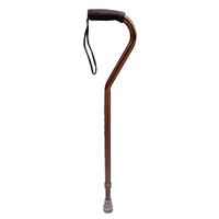 Livingstone Walking Stick Swan Neck Aluminium Adjustable 78-100 cm Bronze