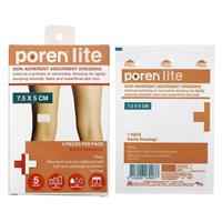 Poren-Lite Non-Adherent Absorbent Dressing Sterile 7.5 X 5cm 5Box