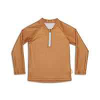 tyoub Long Sleeve Raglan Rash Vest Recycled Terracotta Kids 10years