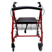 Livingstone Aluminium Rollator with Handbrake & Basket Adjustable 79-90cm