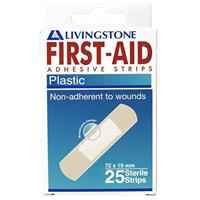 Livingstone Superior Adhesive Recyclable Plastic Strips 72 x 19mm 25 Pieces/Box