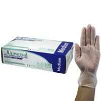 Universal Vinyl Examination Gloves ASTM Powder Free Medium 100 Pieces/Box