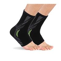 BodyAssist Contoured 4-Way Sports Elastic Ankle Support x 2 Bundle Small