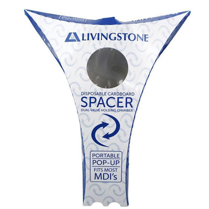 Livingstone Disposable Biodegradable Cardboard Asthma Spacer 1Piece