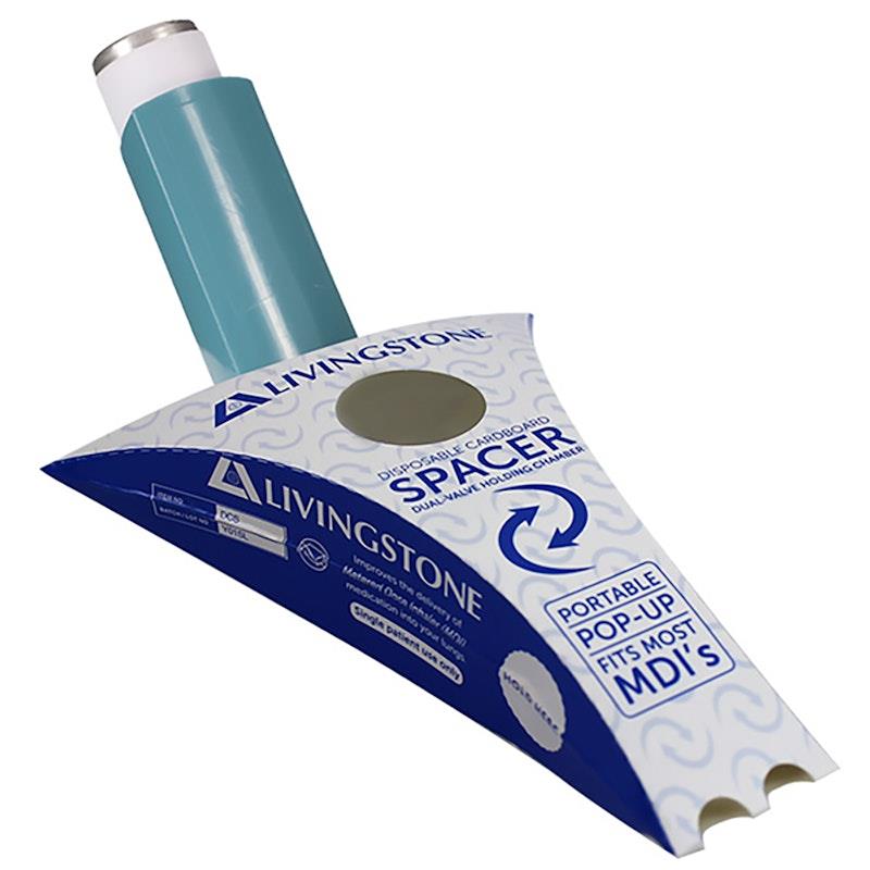 Livingstone Disposable Biodegradable Cardboard Asthma Spacer 1Piece
