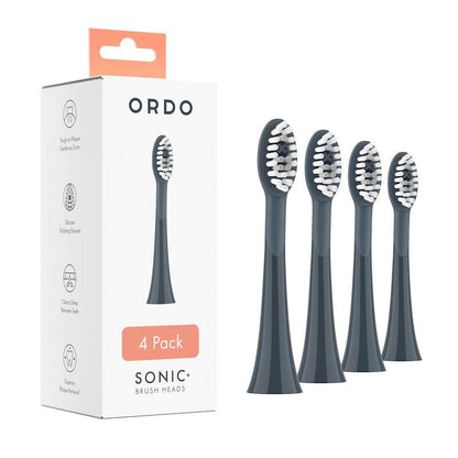 ORDO Sonic Brush Head Charcoal Grey | Stone 8 Pack Bundle