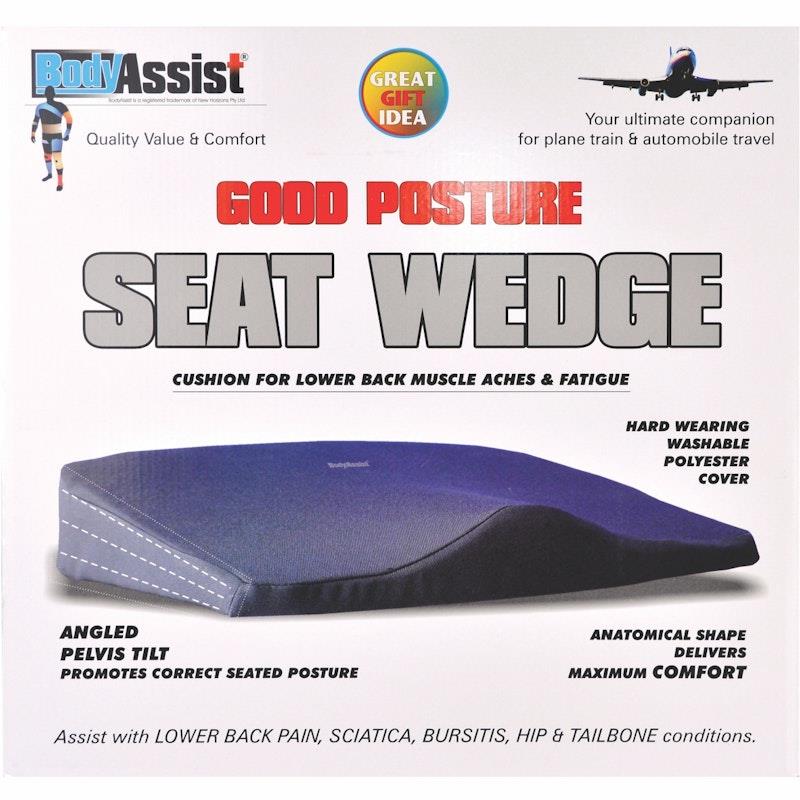 BodyAssist Deluxe Seat Wedge Cushion & Large Hot/Cold Gel Pack One Size