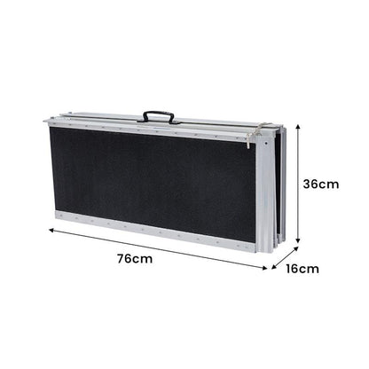 Kartrite Aluminium Portable Wheelchair Ramp High-Grip R03 5 Feet