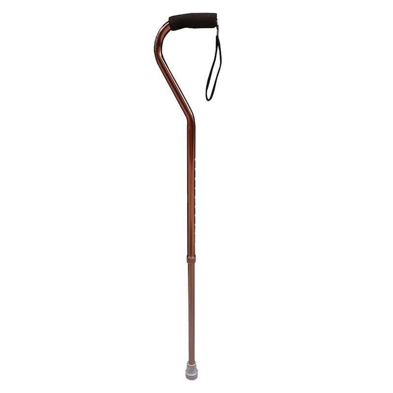 Livingstone Walking Stick Swan Neck Aluminium Adjustable 78-100 cm Bronze