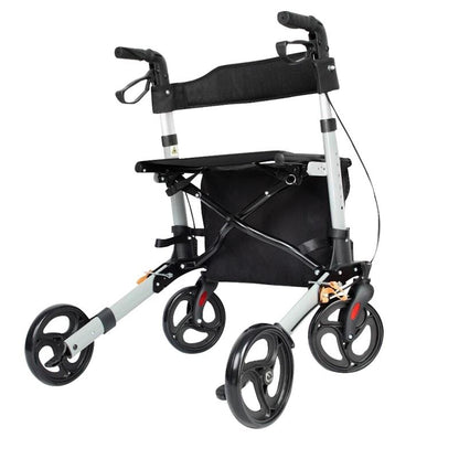 Orthonica Folding Rollator Mobility Aid 4 Wheel Walker
