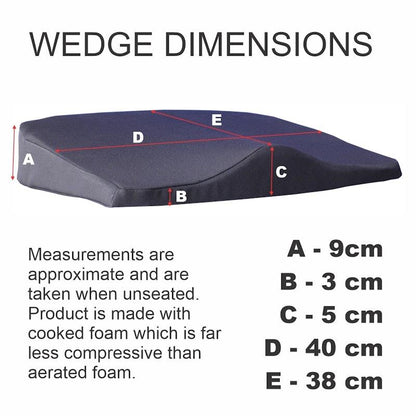 BodyAssist Deluxe Seat Wedge Cushion & Large Hot/Cold Gel Pack One Size