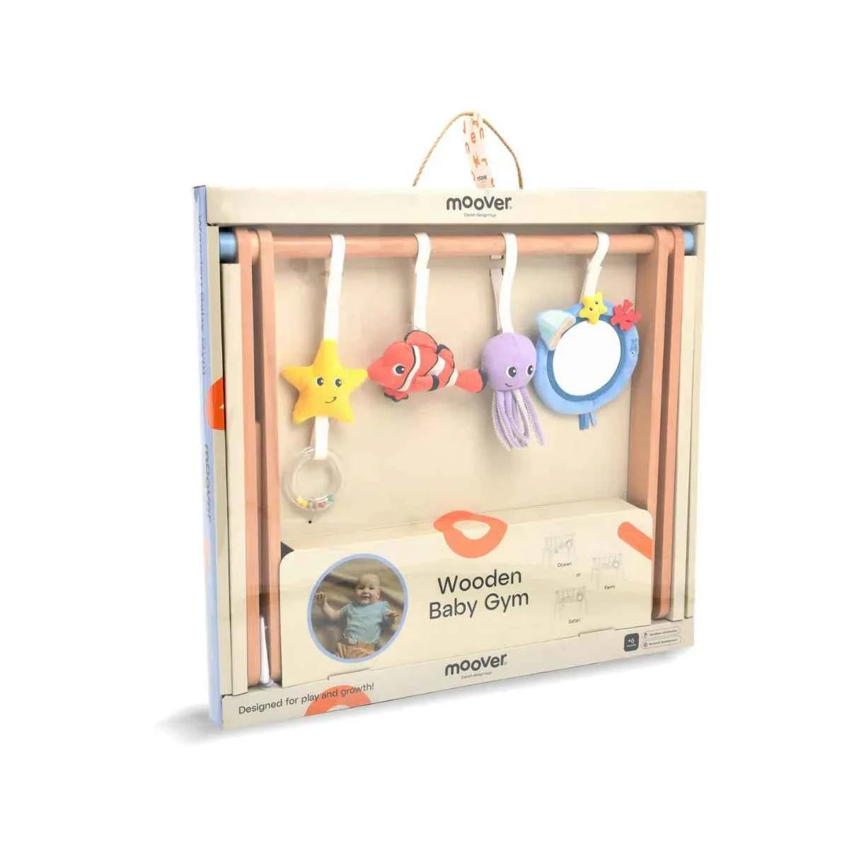 Moover Toys Wooden Baby Activity Gym Ocean Baby Toys 6m+ (Bulky Shipping)
